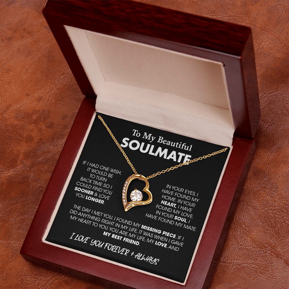 To My Beautiful Soulmate | Forever Love Necklace
