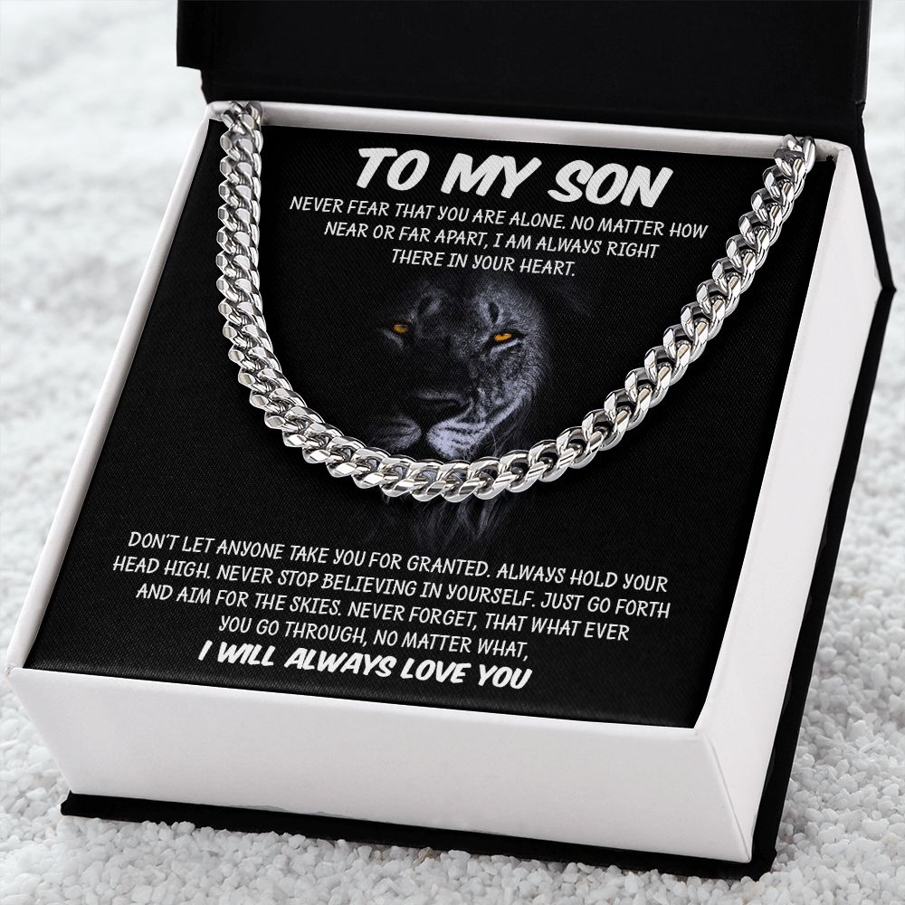 To My Son |  Cuban Link Chain