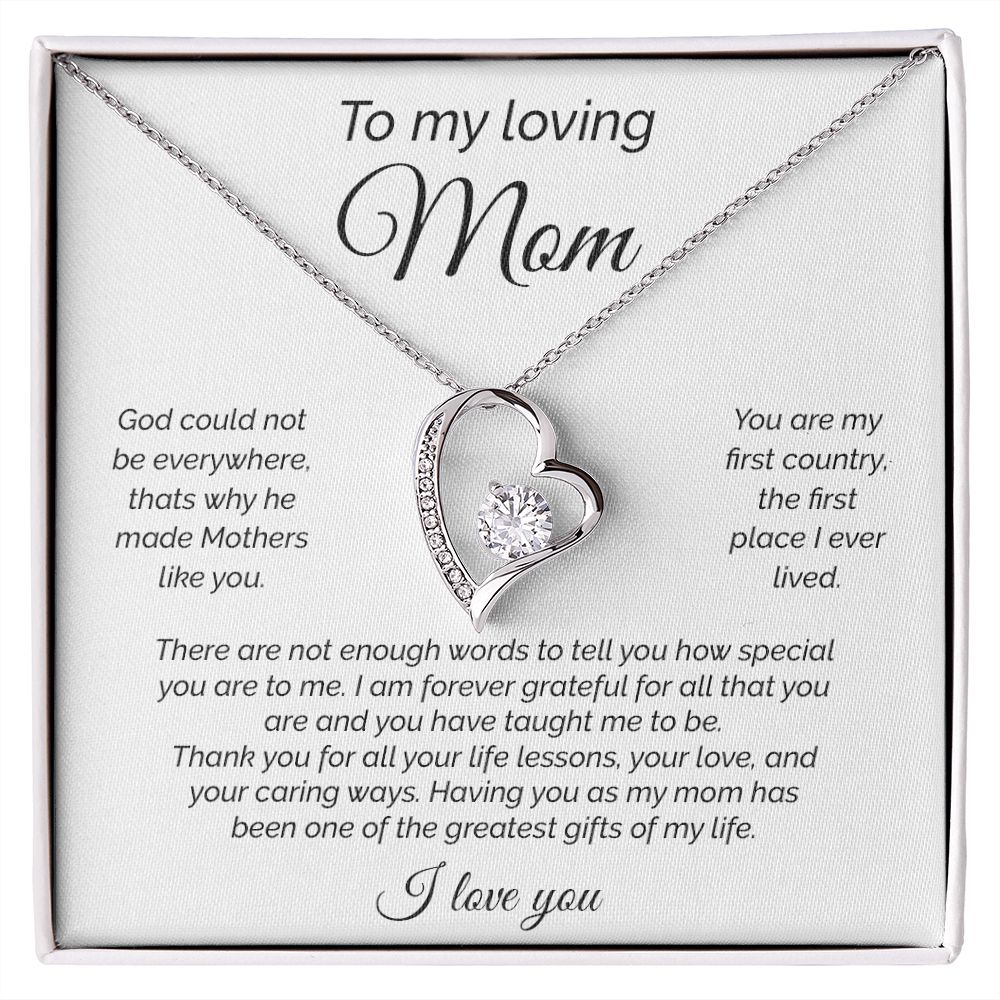To My Loving Mom | Forever Love Necklace
